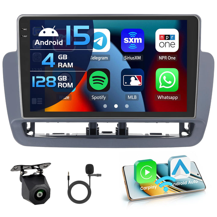 Inefala 4+128G Autoradio für Seat Ibiza 2012-2015 Android 15 mit 9&