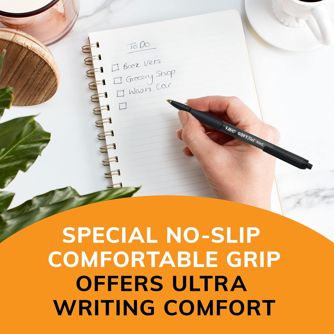 BIC Cristal Xtra Glatte Medium Kugelschreiber (1,0 mm) frischen Atem Box, schwarz. 13 Schwarz, Schwa