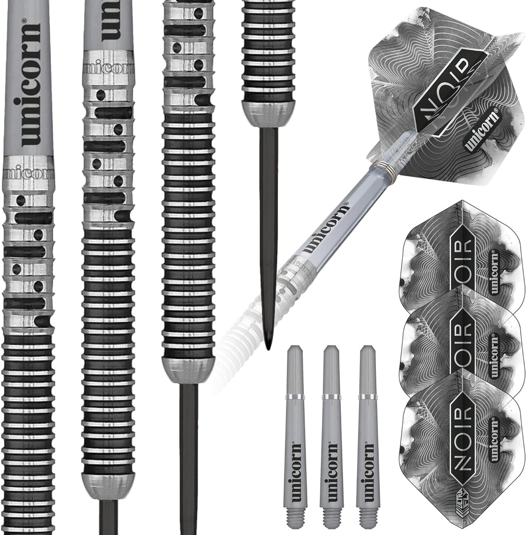 Unicorn Dartpfeil-Set mit Stahlspitze, Gary The Flying Scotsman, Anderson Noir, Phase 3 und 5, 90% W