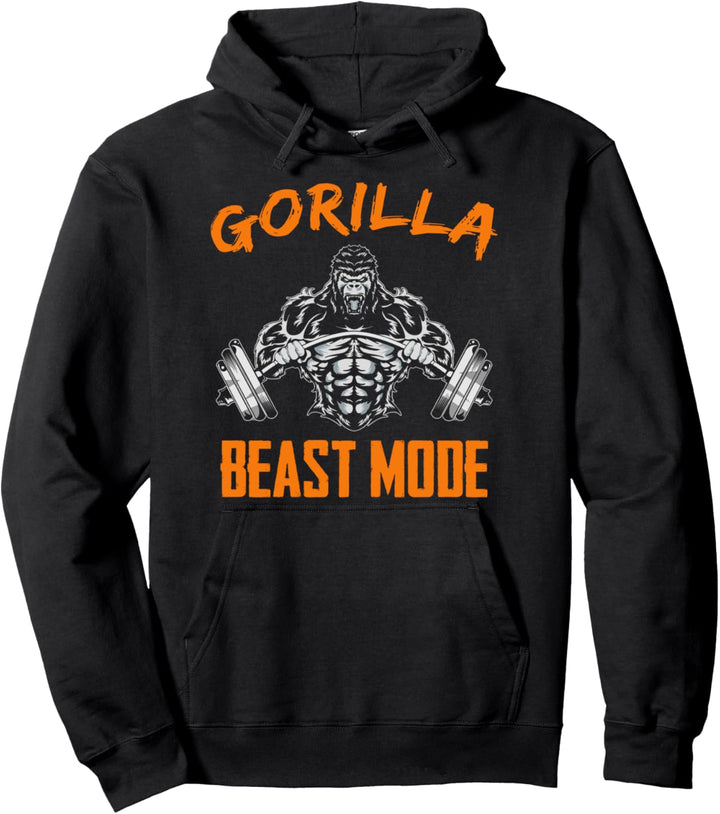 Gorilla Gewichtheben Beast Powerlifting Motivation Pullover Hoodie