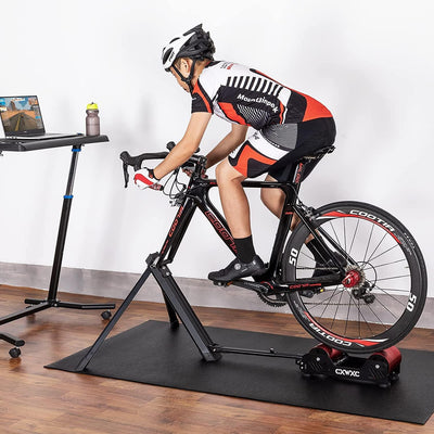 CXWXC Rollentrainer Fahrrad für 16-29 Zoll/700C Reifen Rollentrainer Rennrad Aluminiumlegierungskörp