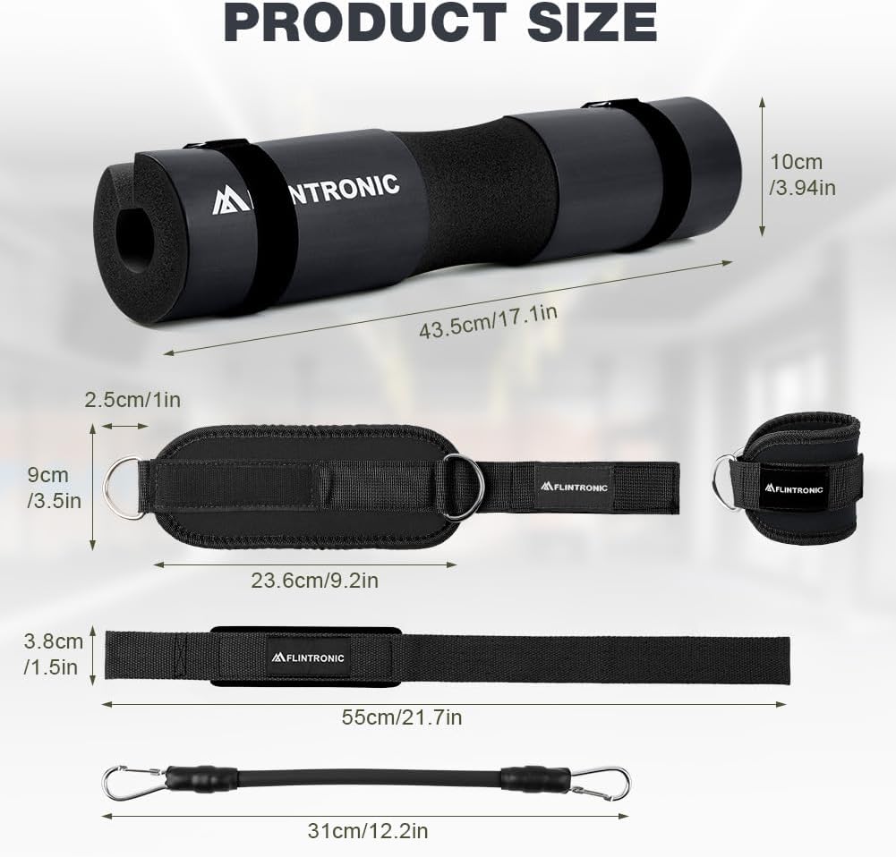 flintronic Langhantel Polster, Extra Dicke Nackenpolster Langhantel- Barbell Pad, Hip Thrust Pad mit