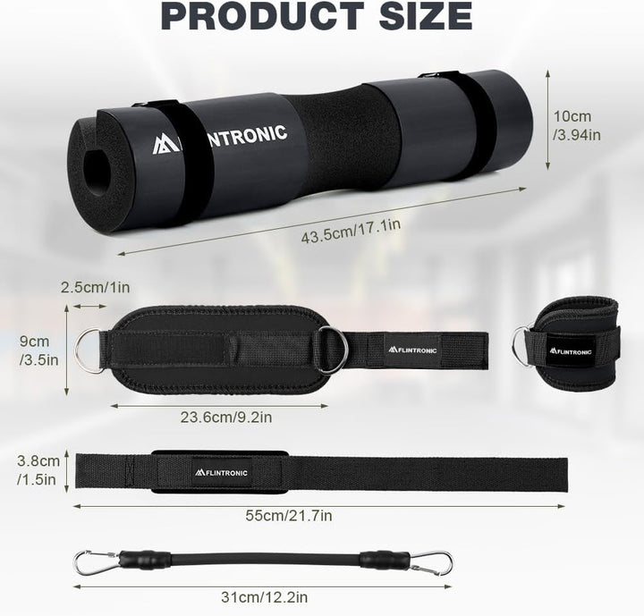 flintronic Langhantel Polster, Extra Dicke Nackenpolster Langhantel- Barbell Pad, Hip Thrust Pad mit