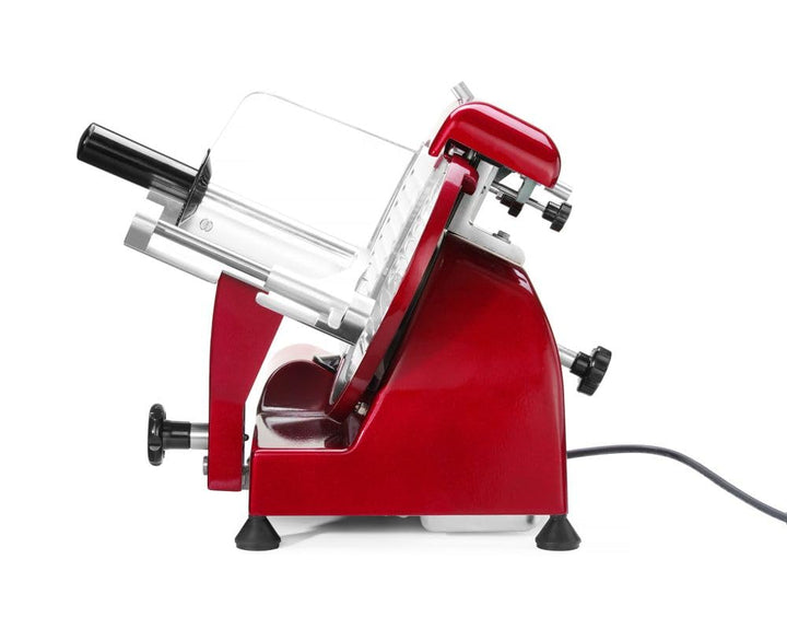 HENDI Aufschnittmaschine, Messerdurchmesser: 220mm, rote Sonderedition, Allesschneider, Stufenlos ei