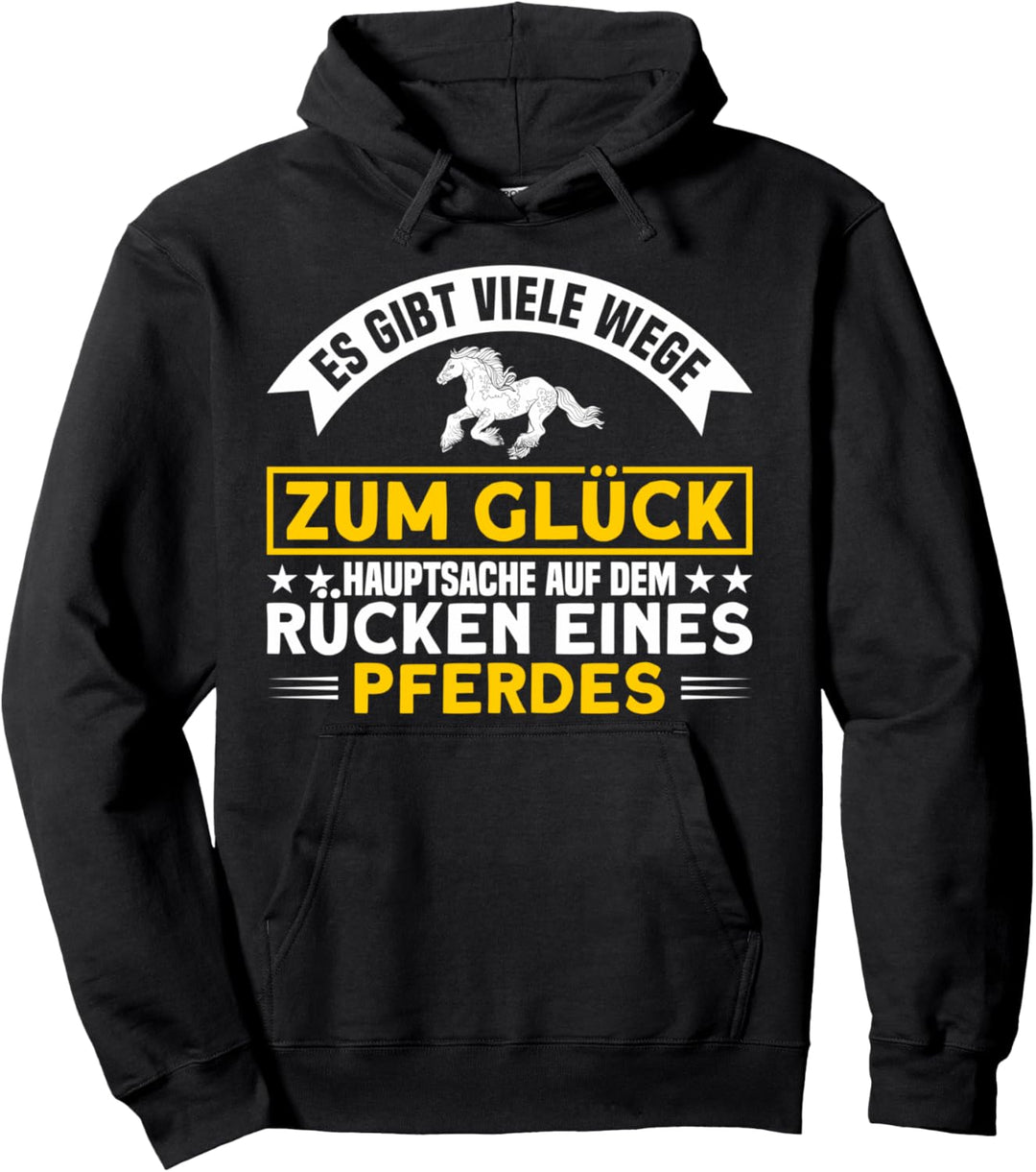 Voltigieren Hauptsache Auf Dem Rücken Eines Pferdes Reiten Pullover Hoodie