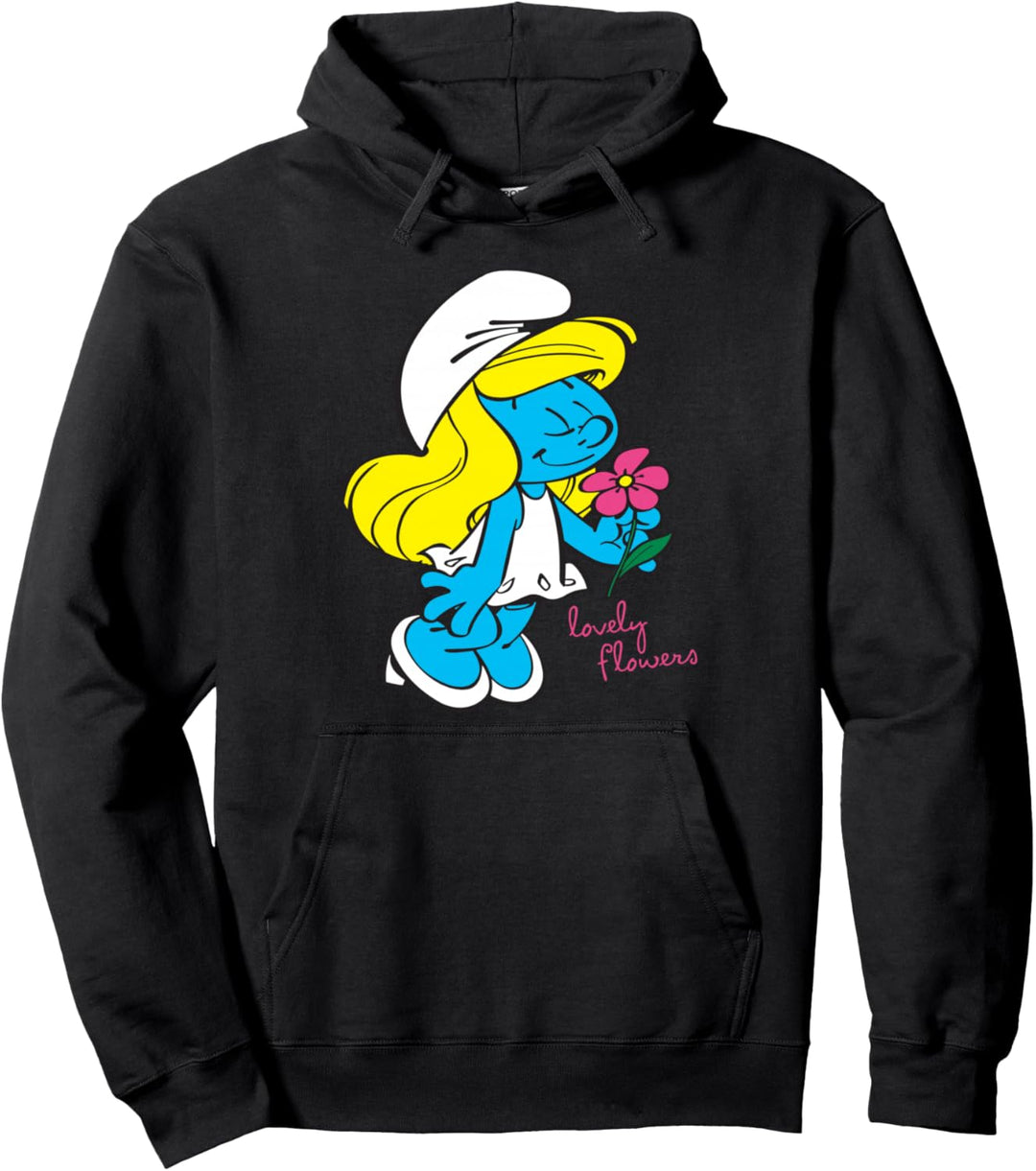 Die Schlümpfe Schlumpf Charakter Blumen H Pullover Hoodie
