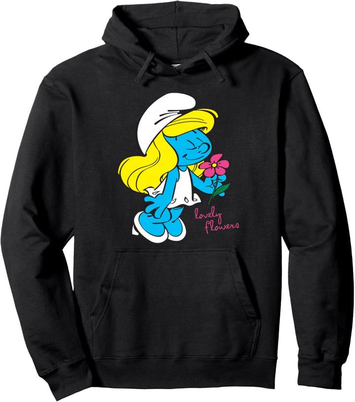 Die Schlümpfe Schlumpf Charakter Blumen H Pullover Hoodie
