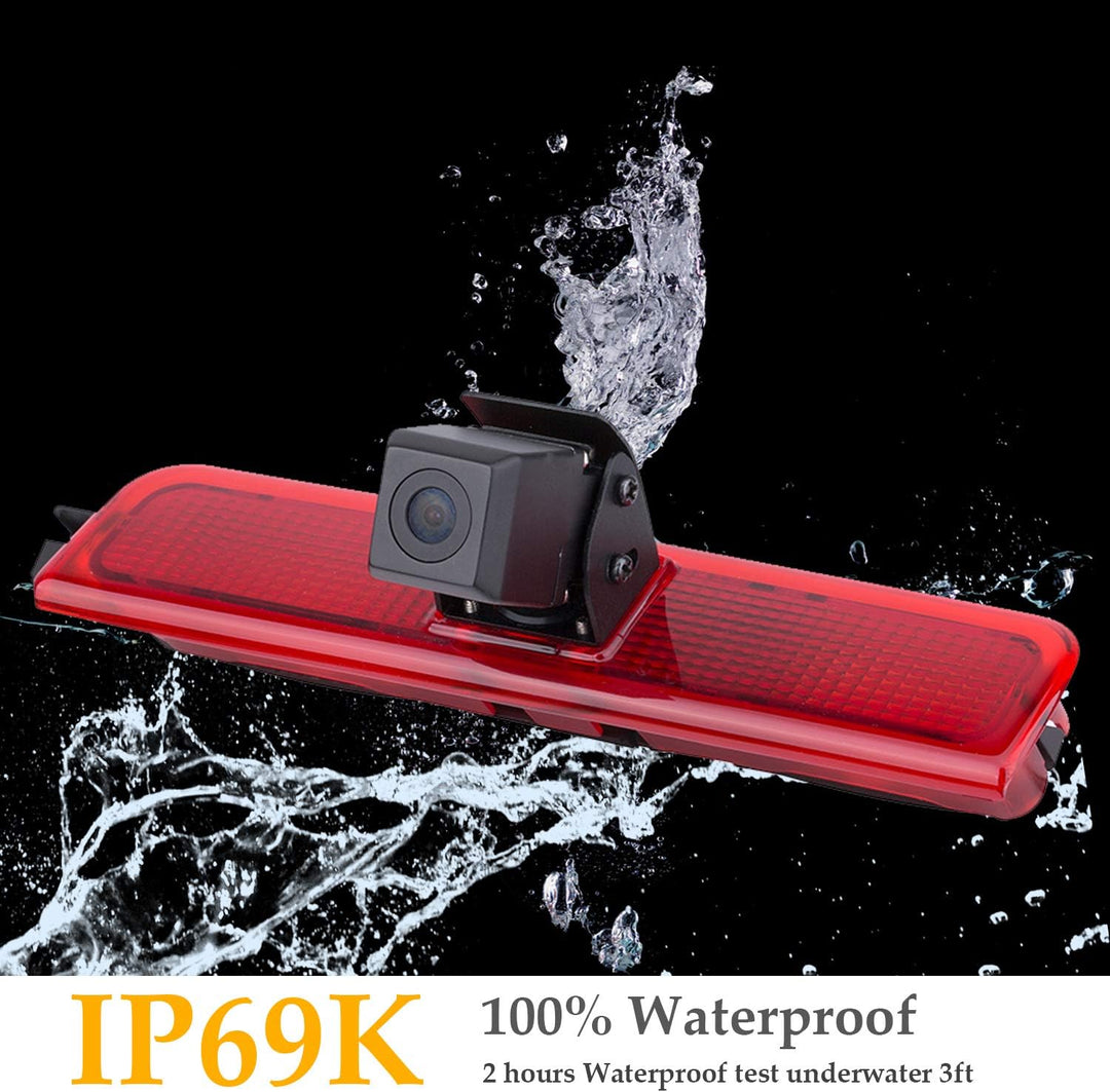 Misayaee Auto Dritte Dach Top Mount Bremsleuchte Kamera Bremslicht Wasserdicht Farb-Rückfahrkamera f