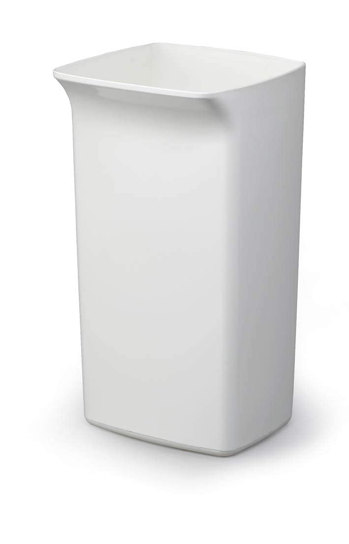 Durable Abfallbehälter Durabin Square 40 Liter, weiss, 1800798010 Behälter Weiss, Behälter Weiss