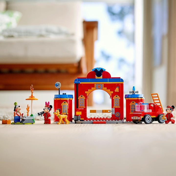 LEGO 10776 Mickey and Friends Mickys Feuerwehrstation und Feuerwehrauto Einzelbett