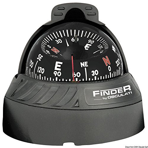 Osculati Finder Kompas 25/8 z. Aufstellen schwarz/schwarz