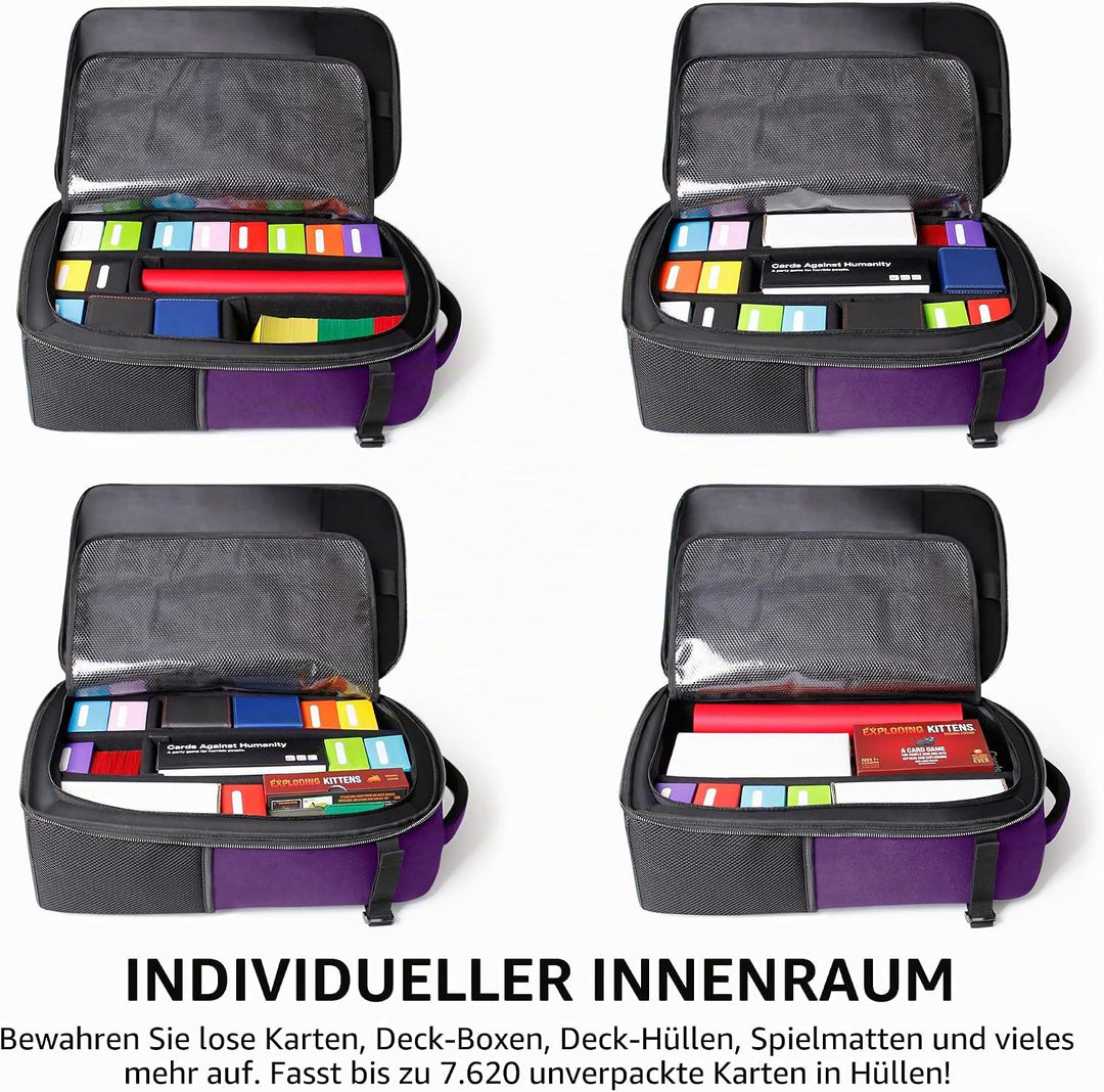 ENHANCE MTG-Rucksack - Sammleredition TCG-Rucksack für Deckboxen, gesleevte Karten, Spielmatten, MTG