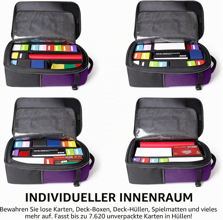 ENHANCE MTG-Rucksack - Sammleredition TCG-Rucksack für Deckboxen, gesleevte Karten, Spielmatten, MTG