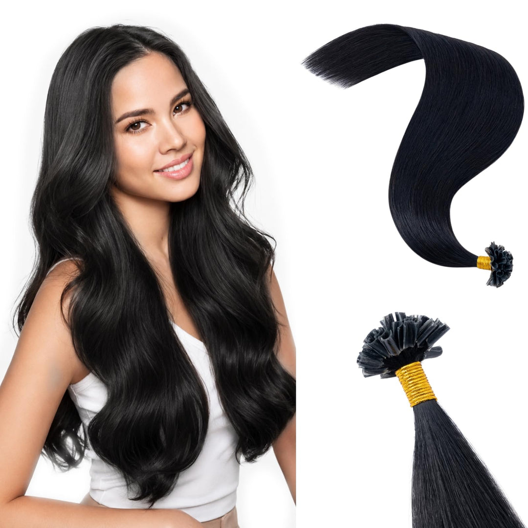 Rich Choices Bonding Extensions Echthaar Haarverlängerung keratin bondings U Tip Hot Fusion Remy Ech