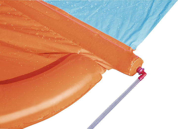 Bestway H2oGo Doppel- Wasserrutsche mit Ziel -Fontaine 1,2,3 Go! 549 cm Zweispuriger Dragstrip, Zwei