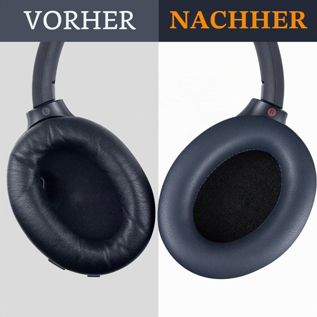 SOULWIT Ohrpolster Polster + Kopfband Stirnband Headband, Ersatz kit für Sony WH-1000XM4 (WH1000XM4)