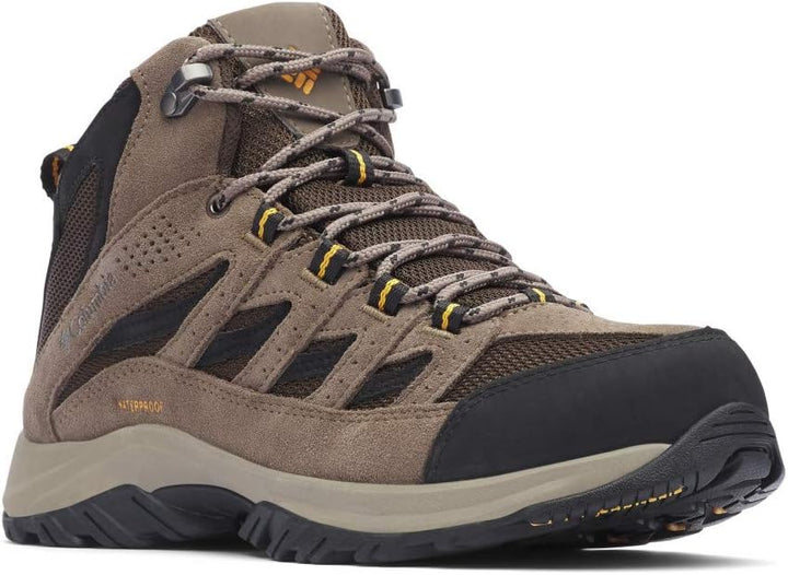 Columbia Crestwood Mid WP wasserdichte Wanderstiefel für Herren 40.5 EU Cordovan Squash, 40.5 EU Cor