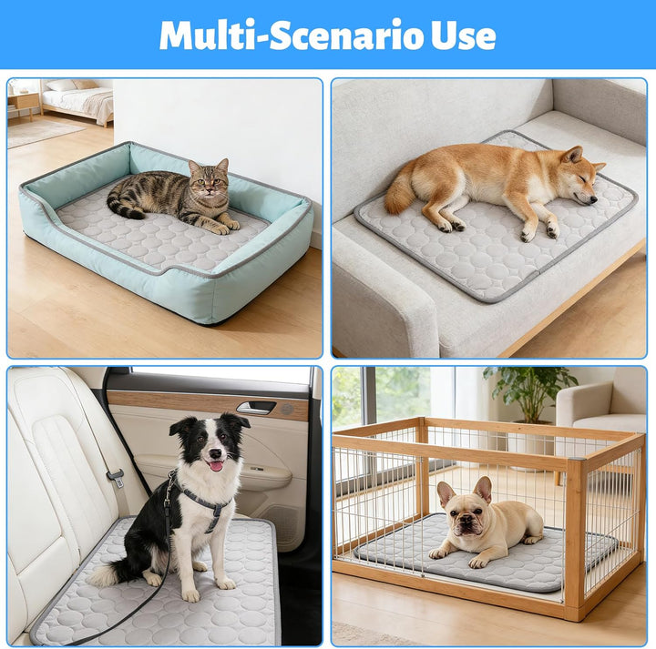 Kühlmatte für Hunde Gross, Selbstkühlend Hundematte 100 * 70cm Kühldecke für Hunde, Sommer Kühlkisse
