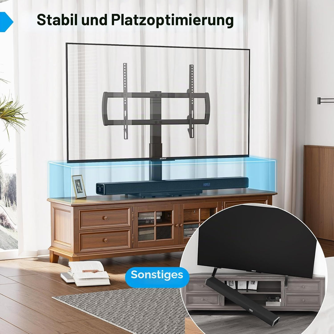 TV Standfuss Universal Höhenverstellbar Ständer für 32-70 Zoll TV Halterung Fernsehständer LCD Flach