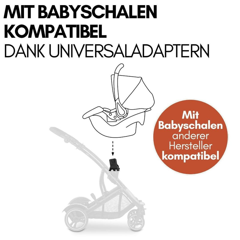 hauck Geschwister Kinderwagen Duett 4 - Buggy für 2 Kinder inkl. Beindecke und Regenverdeck, Sportsi