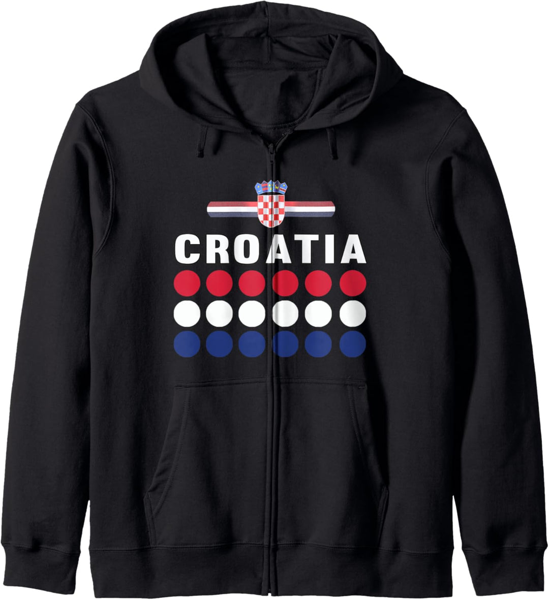 Croatia National Pride Croatian Flag-style Kapuzenjacke