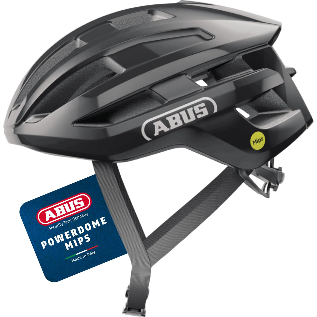 ABUS Rennradhelm PowerDome MIPS - leichter Fahrradhelm mit cleverem Belüftungssystem und Aufprallsch