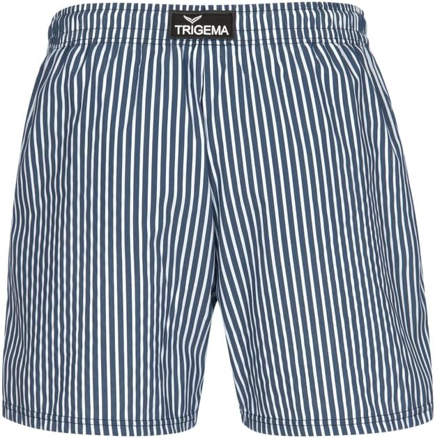 Trigema Herren Bade/Freizeitshorts mit Streifenmuster L Navy, L Navy