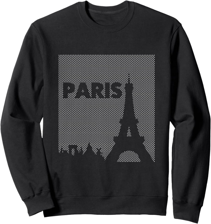 Cool Paris France Tees - Paris Eiffel Tower Abstract Skyline Sweatshirt
