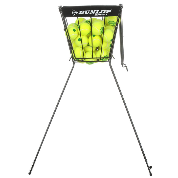 Dunlop Sport Unisex Adult 306332 Dunlop Tennisball hopper für 70 Bälle, metal Grau/Schwarz,Einheitsg