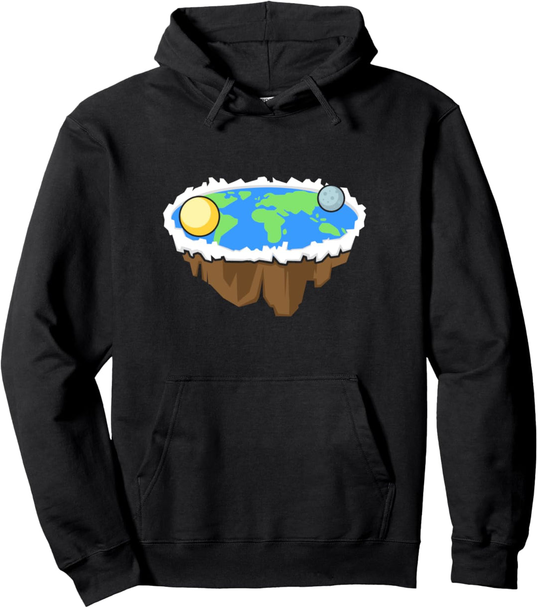 Flache-Erde-Theorie Lustige Pullover Hoodie