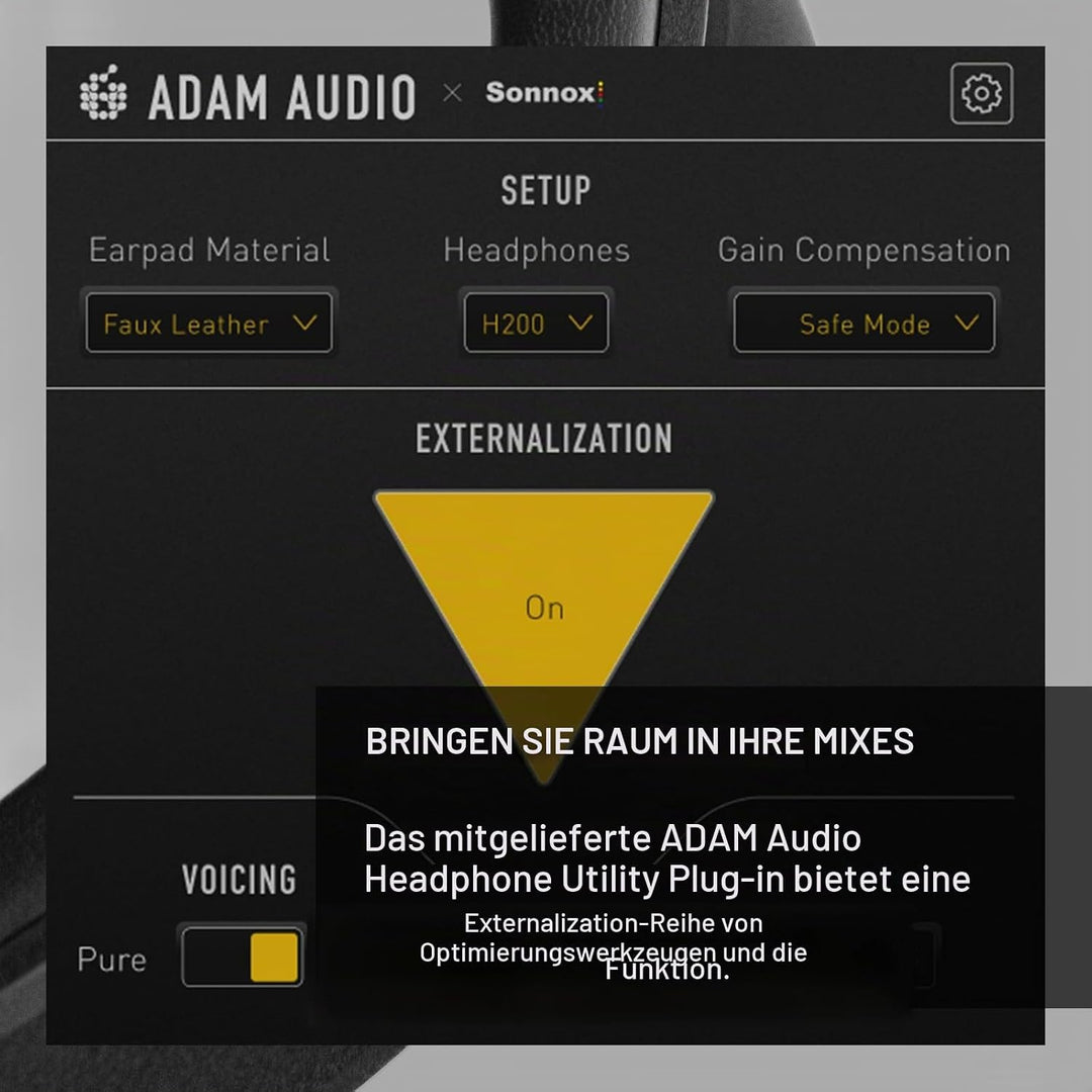 ADAM Audio H200: Geschlossene Studiokopfhörer mit mitgelieferter Software zur Klangoptimierung und S