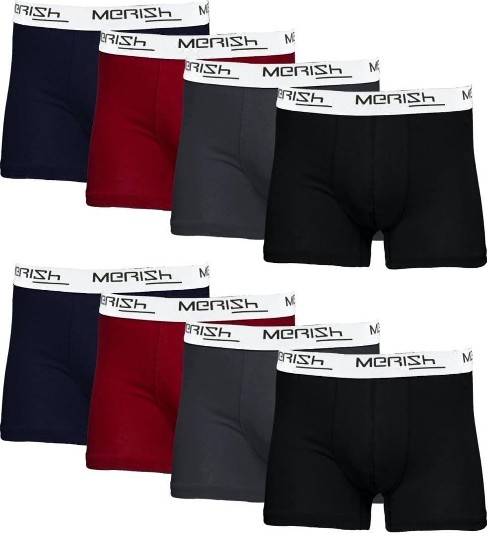 MERISH Boxershorts Herren 6-er /10-er / 15-er Pack S-5XL Unterwäsche Unterhosen Männer Men Retroshor