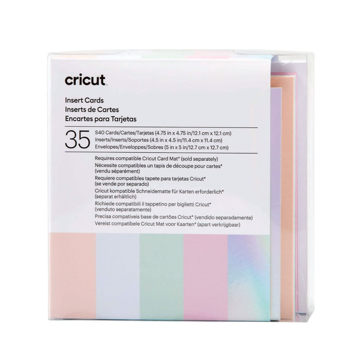 Cricut Insert Cards | Prinzessin | 12,1 cm x 12,1 cm (Cricut -Grösse S40) | 35-Pack | Zur Verwendung