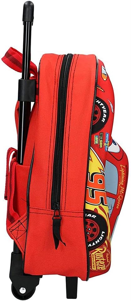 Cars 3 Lightning McQueen 3D Piston Cup Champion Trolley Backpack