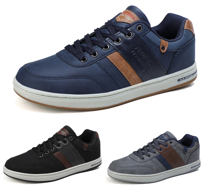 ARRIGO BELLO Freizeitschuhe Herren Sneaker PU Leder Walkingschuhe Atmungsaktive Athletic Formal Clas