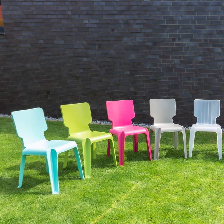 Stapelstuhl, Kunststoff Stuhl Stapelbar Authentics Wait robust versch.Farben grau