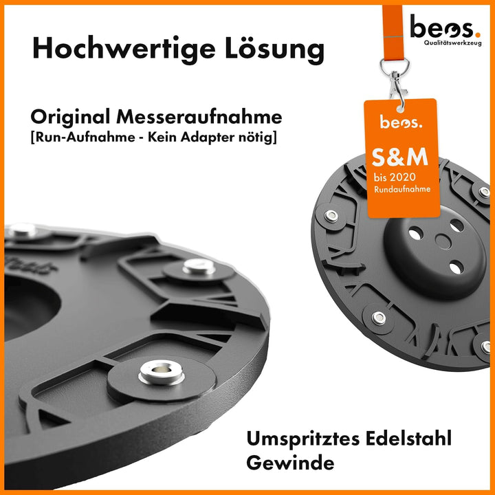 BEOS® PREMIUM Mähroboter Tuning - Messerteller für 6x Klingen - glasfaserverstärkte Messerscheibe -