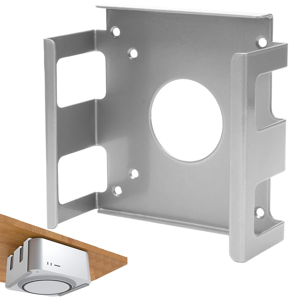 Untertischhalterung Halterung für Mac mini M4/M4 Pro, Platzsparend Kohlenstoffstahl Halterung Unter