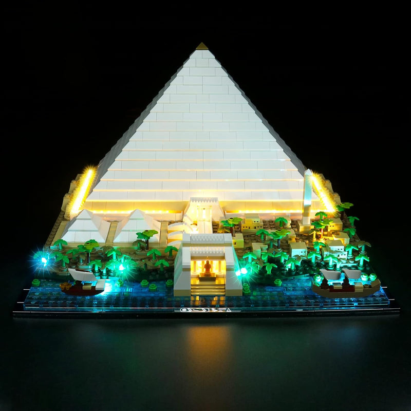 Led Licht Set für Lego Cheops Pyramide (Ohne Lego Set, Nur Lichter), Led Beleuchtungs Set für Lego 2