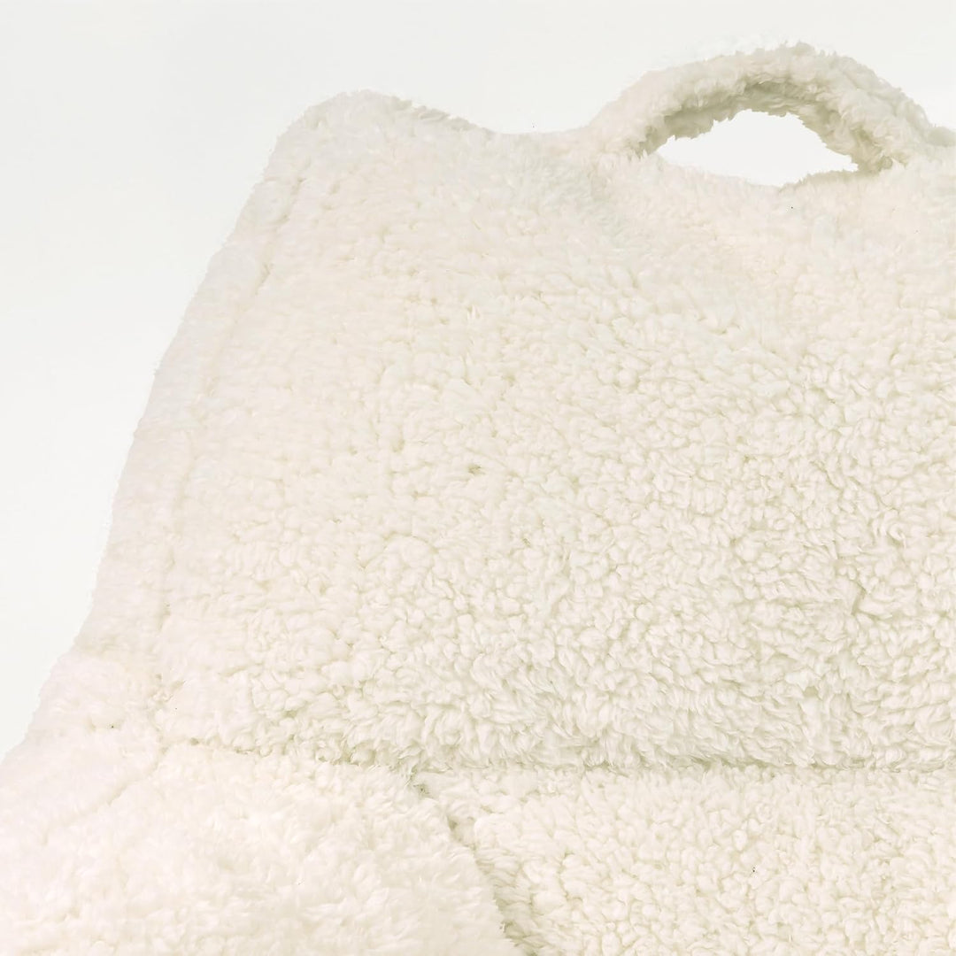 Icon Teddybär Rückenlehne Lesekissen, Beige, 2er Pack, Lesekissen Flauschig mit Sitzsack Füllung, Rü
