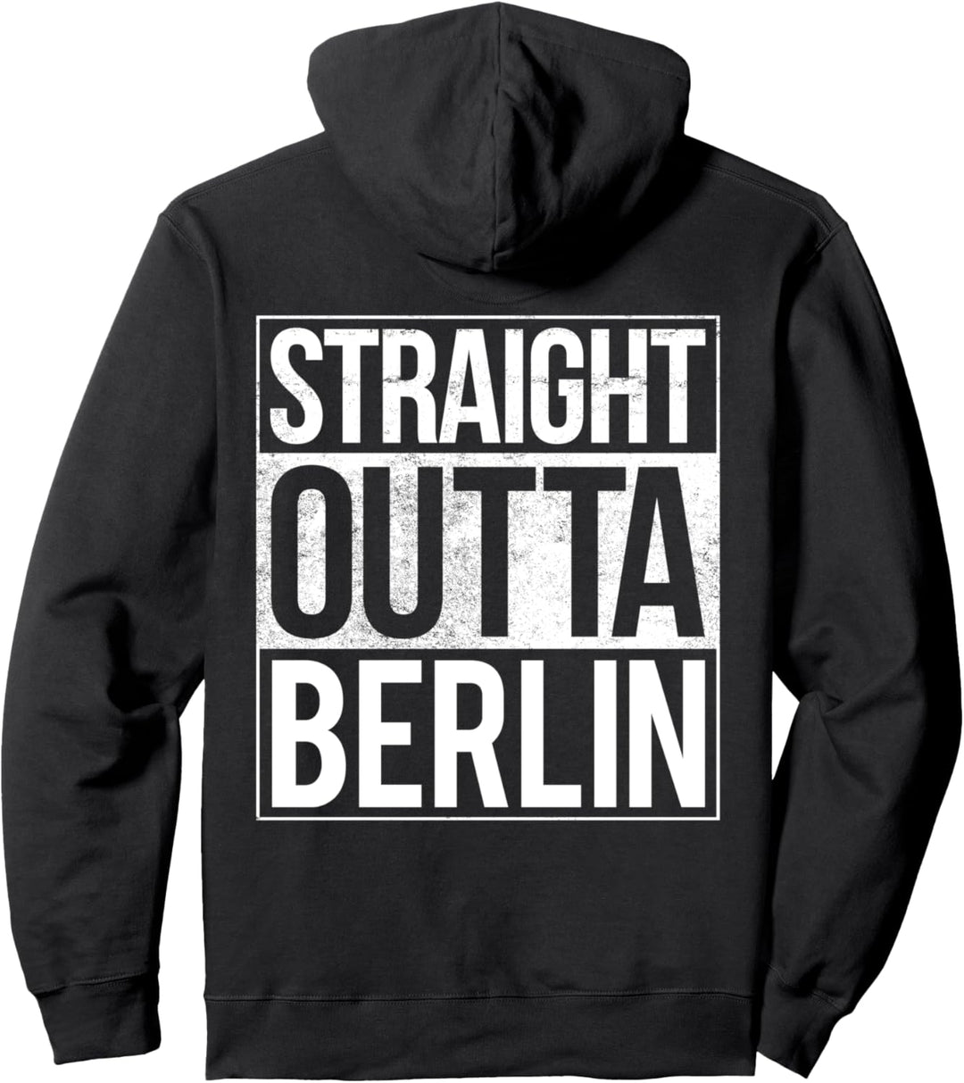 Straight Outta Berlin Deutsches Geschenk Pullover Hoodie