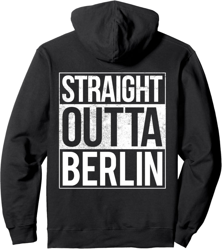 Straight Outta Berlin Deutsches Geschenk Pullover Hoodie