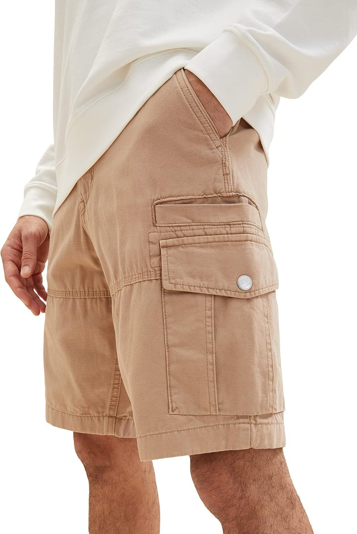 TOM TAILOR Herren Relaxed Fit Cargo Shorts 29 24048 - Desert Fawn, 29 24048 - Desert Fawn