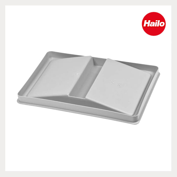 Hailo Eimerdeckel 1068589 | für Abfallsammler Kunststoff hellgrau | Inneneimer Deckel 210x138x14mm |