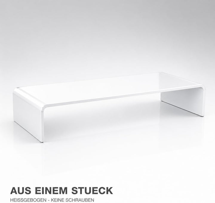 Acrylglas Monitorständer - Exklusive Bildschirmerhöhung aus deutscher Handarbeit - 10mm Monitor Stan