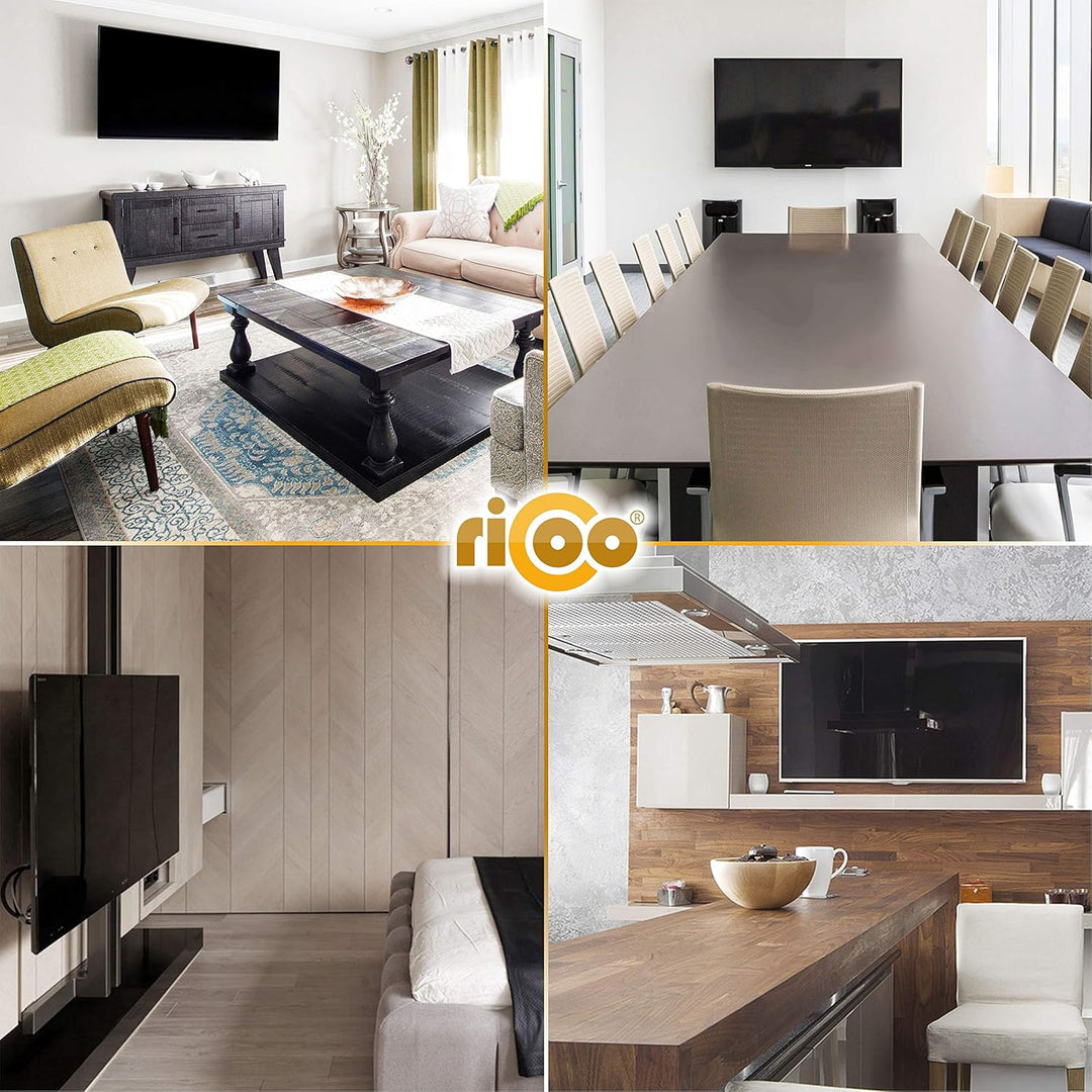 RICOO TV Wandhalterung Flach Ultra Slim für 32-55 Zoll Fernseher Neigbare Halterung Fernsehhalterung
