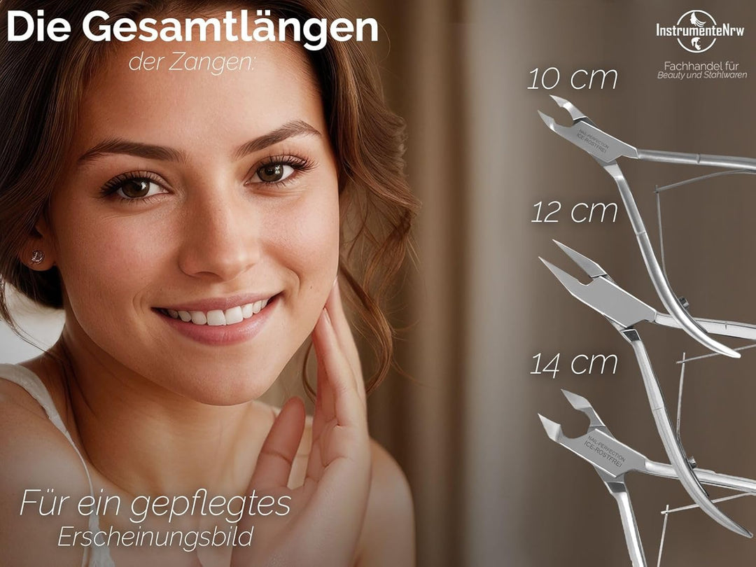 Pediküre Nagelzange Kopfschneider Eckenzange Nagelhautzange Set inkl. 2, Pediküre Set, 5-teilig