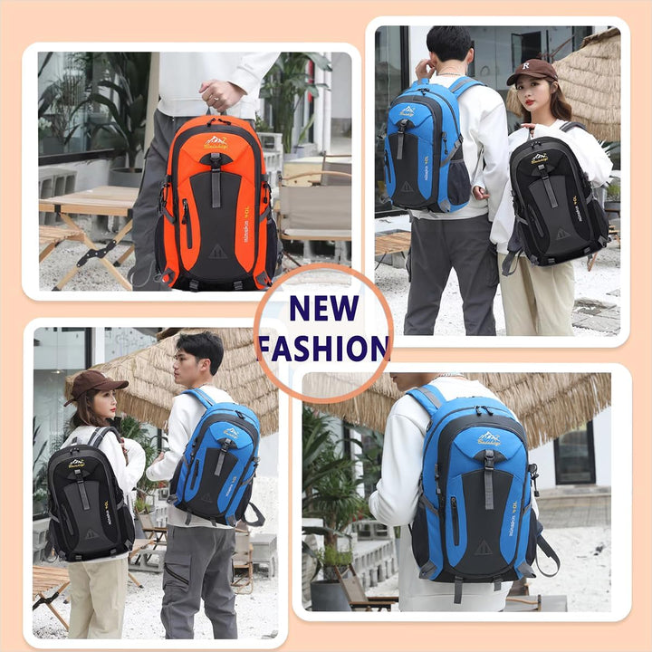 Wanderrucksack Herren Damen 40L Wasserdichter Rucksack Leicht Gross Reiserucksack，Outdoorrucksack mi