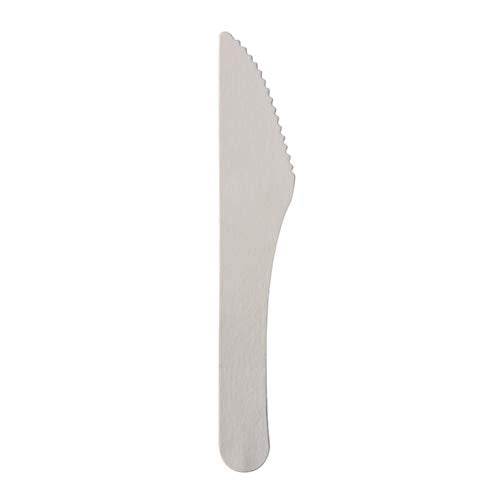 PAPSTAR Messer, Papier Pure 15,8 cm Weiss 88066 Papiermesser Einwegmesser, 1000 Stück