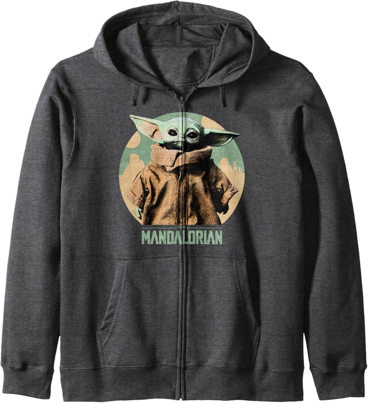 Star Wars The Mandalorian The Child Faded Portrait Kapuzenjacke